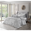 Posh Living Fahad 8pc Full/Queen Comforter Set Silver