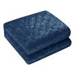 Posh Living Safiya Velvet 3pc Full/Queen Comforter Set Navy