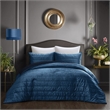Posh Living Yehudis 3pc Full/Queen Comforter Set Navy