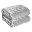 Posh Living Yehudis 3pc Full/Queen Comforter Set Silver