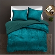 Posh Living Deklin 3pc Full/Queen Comforter Set Green