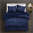 Posh Living Deklin 3pc Full/Queen Comforter Set Navy