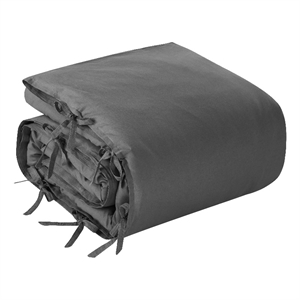 Posh Living Izabela 3pc Full/Queen Duvet Set Dark Grey