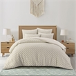 Posh Living Nika 5pc Full/Queen Duvet Set Beige