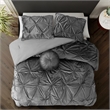 Posh Living Baxter 5pc Full/Queen Comforter Set Grey