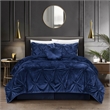 Posh Living Baxter 5pc Full/Queen Comforter Set Navy
