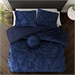 Posh Living Baxter 5pc Full/Queen Comforter Set Navy