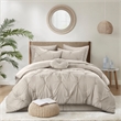Posh Living Abilene 7pc Full/Queen Comforter Set Beige
