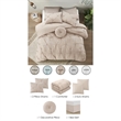 Posh Living Abilene 7pc Full/Queen Comforter Set Blush