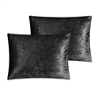 Posh Living Deklin 3pc Full/Queen Comforter Set Black