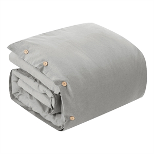 Posh Living Kaiyah 3pc Full/Queen Duvet Set Light Grey