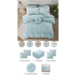 Posh Living Abilene 7pc Full/Queen Comforter Set Blue