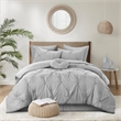 Posh Living Abilene 7pc Full/Queen Comforter Set Grey