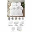 Posh Living Abilene 7pc Full/Queen Comforter Set White