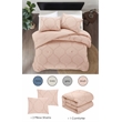 Posh Living Ginger 3pc King/California King Comforter Set Blush