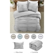 Posh Living Briseis 2pc Twin/Twin XL Comforter Set Grey