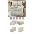 Posh Living Kynnedi 7pc Full/Queen Duvet Set Beige