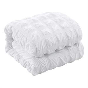 Posh Living Kynnedi 7pc Full/Queen Duvet Set White