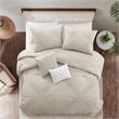Posh Living Daniyah 5pc King/California King Comforter Set Beige