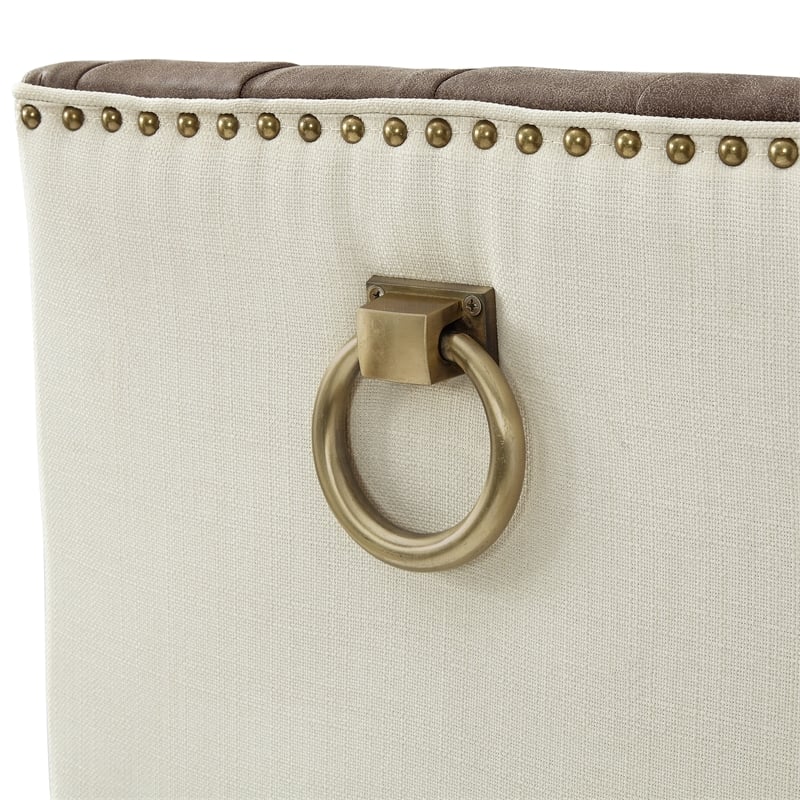 Posh Living Preslie Leather PU Counter Stool (Set of 2) Brown