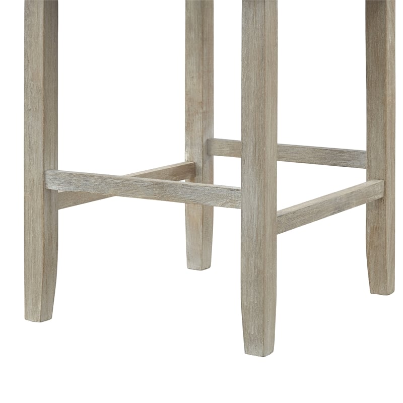 Posh Living Preslie Leather PU Counter Stool (Set of 2) Navy