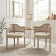Posh Living Ibraheem Linen Accent Chair Beige