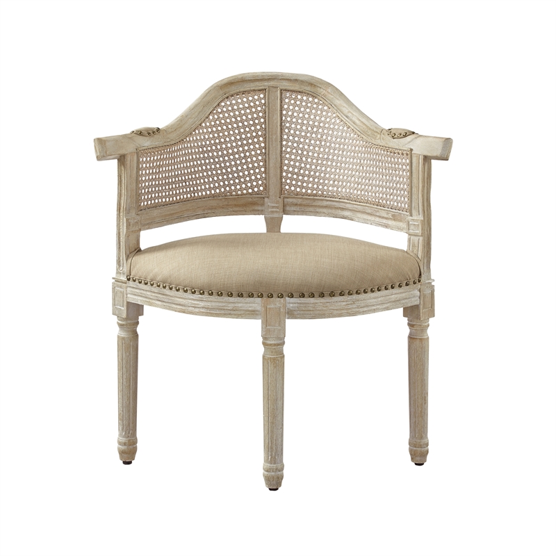 Posh Living Ibraheem Linen Accent Chair Beige