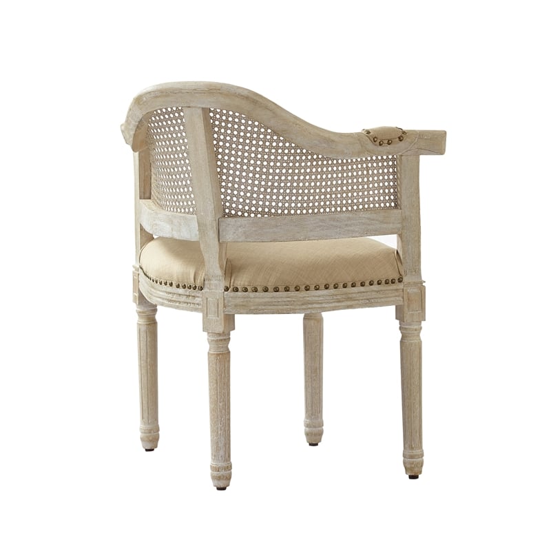 Posh Living Ibraheem Linen Accent Chair Beige