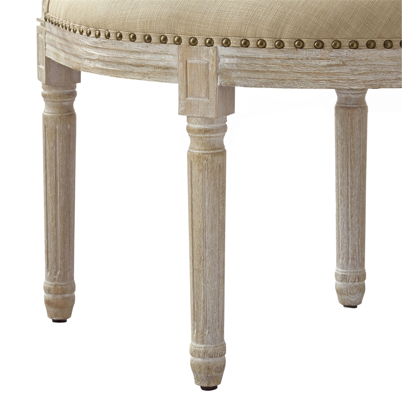 Posh Living Ibraheem Linen Accent Chair Beige