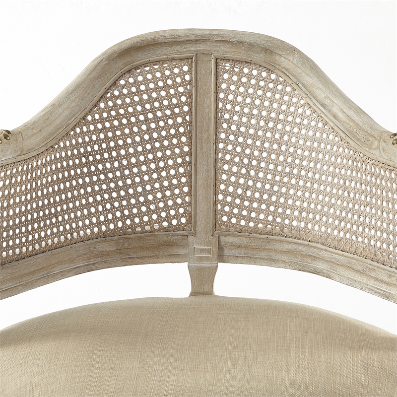 Posh Living Ibraheem Linen Accent Chair Beige
