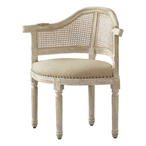 Posh Living Ibraheem Linen Accent Chair Beige