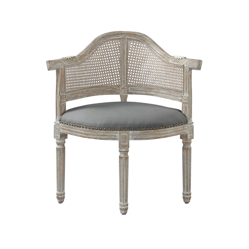 Posh Living Ibraheem Linen Accent Chair Grey