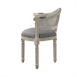 Posh Living Ibraheem Linen Accent Chair Grey