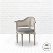 Posh Living Ibraheem Linen Accent Chair Grey
