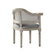 Posh Living Ibraheem Linen Accent Chair Grey