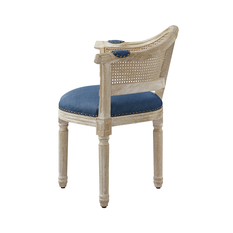 Posh Living Ibraheem Linen Accent Chair Navy