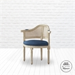 Posh Living Ibraheem Linen Accent Chair Navy