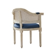 Posh Living Ibraheem Linen Accent Chair Navy