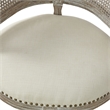 Posh Living Ibraheem Linen Accent Chair Cream White