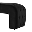Posh Living Blakelyn Velvet Bench Black