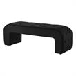 Posh Living Blakelyn Velvet Bench Black