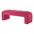 Posh Living Blakelyn Velvet Bench Fuchsia