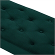 Posh Living Blakelyn Velvet Bench Hunter Green