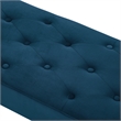 Posh Living Blakelyn Velvet Bench Navy