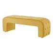 Posh Living Blakelyn Velvet Bench Yellow