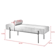 Posh Living Destiney Sherpa Bench Black