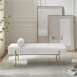 Posh Living Destiney Sherpa Bench Cream White