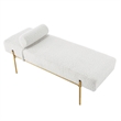 Posh Living Destiney Sherpa Bench Cream White