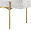 Posh Living Destiney Sherpa Bench Cream White