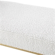 Posh Living Destiney Sherpa Bench Cream White